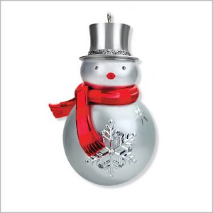 2010 One of a Kind Snowman Hallmark Keepsake Ornament QXG7383