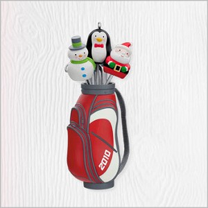 2010 Ho Ho Hole in One Golf Hallmark Keepsake Ornament QXG7413