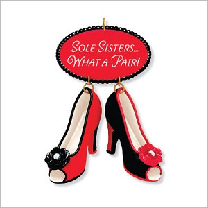 2010 Sole Sisters Shoes Hallmark Keepsake Ornament QXG7496