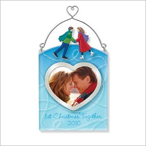 2010 First Christmas Together Photo Holder Hallmark Keepsake Ornament QXG7506