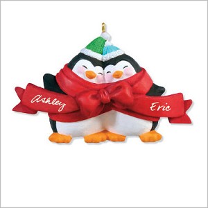 2010 Wrapped in Love Penguins Hallmark Keepsake Ornament QXG7513