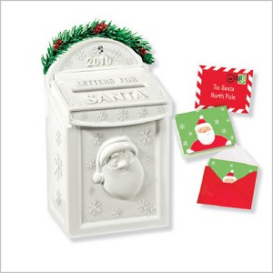 2010 Letters for Santa Mailbox Hallmark Keepsake Ornament QXG7566