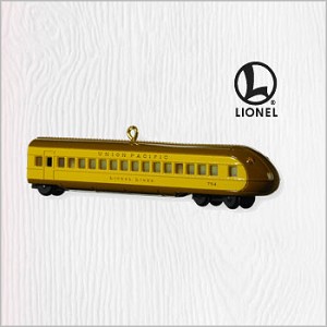 2010 Lionel Trains Union Pacific Streamliner Buffet Coach Hallmark Keepsake Ornament QXI2013