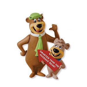 2010 Yogi and Boo Boo Smarter Than the Average Bear Hallmark Keepsake Ornament QXI2036