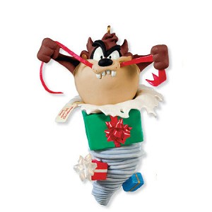 2010 Taz Unwrapped Hallmark Keepsake Ornament QXI2046