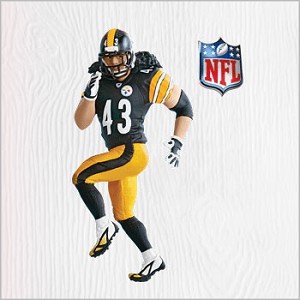 2010 Football Legends Complement Troy Polamalu Hallmark Keepsake Ornament QXI2296