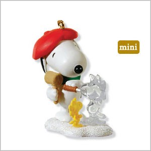 2010 Winter Fun with Snoopy 13th *Miniature Hallmark Keepsake Ornament QXM9023