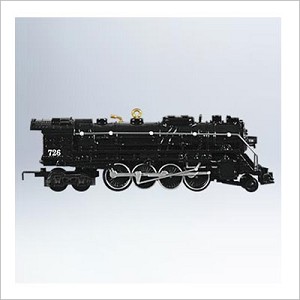 2011 Lionel Trains 16th 726 Berkshire Steam Locomotive Hallmark Keepsake Ornament QX8717