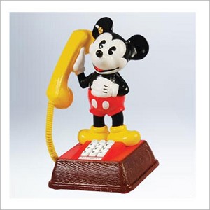 2011 Mickey's Talking Telephone *Magic ORNAMENT Hallmark Keepsake Ornament QXD1027