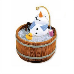 2011 Hot Hot Hot Snowman in Jacuzzi *Magic Hallmark Keepsake Ornament QXG3229