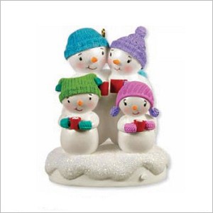 2011 We Need a Little Christmas Snowman Family *Magic Hallmark Keepsake Ornament QXG3237