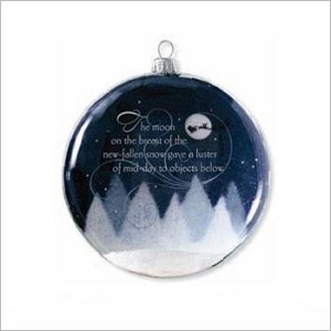 2011 The Night Before Christmas Glass Ball Hallmark Keepsake Ornament QXG3567