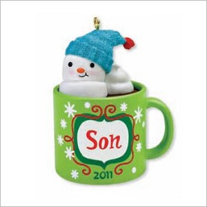 2011 Son Mug Hallmark Keepsake Ornament QXG4029