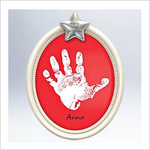2011 Merry Little Christmas Handprint Kit Hallmark Keepsake Ornament QXG4089