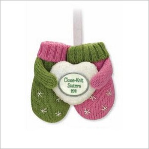 2011 Close-Knit Sisters  Hallmark Keepsake Ornament QXG4189