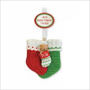 2011 New Parents Stockings Hallmark Keepsake Ornament QXG4219