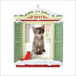 2011 Picture Purrr-fect Cat Photo Holder Hallmark Keepsake Ornament QXG4249