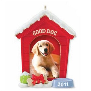 2011 Good Dog Photo Holder Hallmark Keepsake Ornament QXG4259