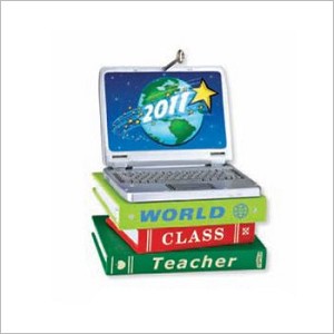2011 World Class Teacher Hallmark Keepsake Ornament QXG4319