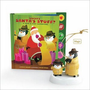 2011 Where's Santa's Stuff Book & Ornament set/2 *Magic Hallmark Keepsake Ornament QXG4729