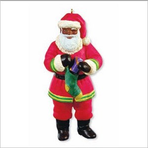 2011 A Christmas Surprise African American Hallmark Keepsake Ornament QXG4817