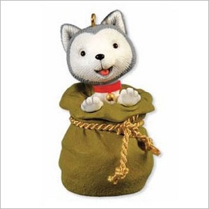 2011 Jingle the Husky Pup-dated 2011 Hallmark Keepsake Ornament QXG7073RI