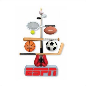 2011 ESPN Tree-mendous Sports Hallmark Keepsake Ornament QXI2197