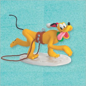 2012 Mickey and Friends Sled: Sled Pullin Pluto Hallmark Keepsake Ornament qrp5904