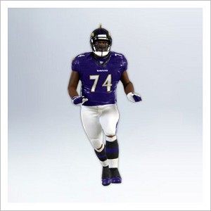 2012 Football Legends 18th Michael Oher Hallmark Keepsake Ornament qx8234