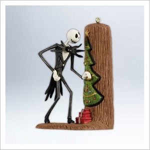2012 Nightmare Before Christmas Jack Sneaks a Peek Hallmark Keepsake Ornament qxd1004