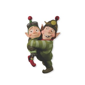 2012 Prep and Landing Elf Brothers Hallmark Keepsake Ornament qxd1674
