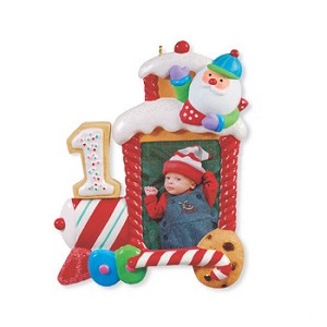 2012 My 1st Christmas Train Photo Holder Hallmark Keepsake Ornament qxg4409