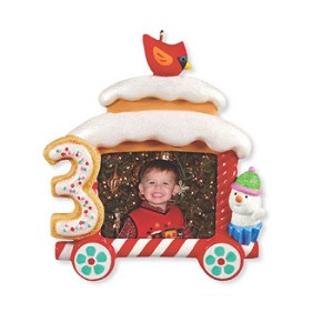 2012 My 3rd Christmas Train Photo Holder  Hallmark Keepsake Ornament qxg4429-2