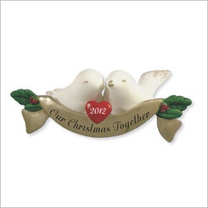 2012 Our Christmas Together Doves Hallmark Keepsake Ornament qxg4544