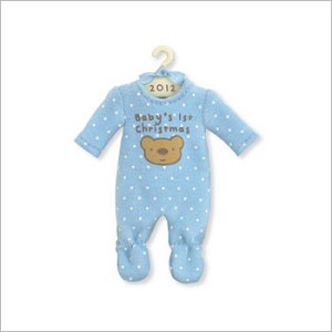 2012 Baby's First Christmas Boy Sleeper Hallmark Keepsake Ornament qxg4614