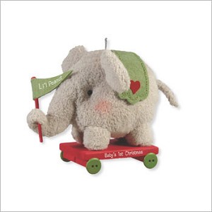 2012 Baby's First Christmas Li'l Peanut Elephant Hallmark Keepsake Ornament qxg4644