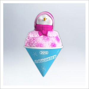 2012 Daughter Snow Cone Hallmark Keepsake Ornament qxg4674