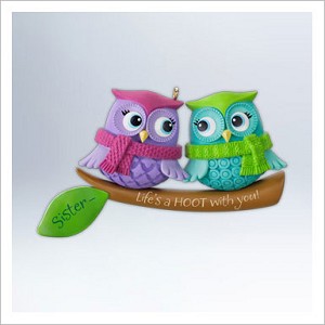 2012 Life's a Hoot With Sisters Hallmark Keepsake Ornament qxg4734
