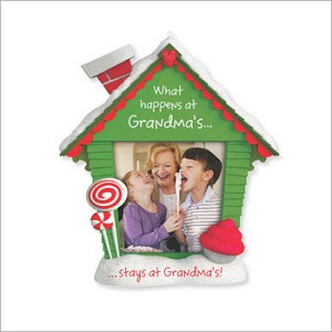 2012 What Happens at Grandma's Photo Holder Hallmark Keepsake Ornament qxg4824
