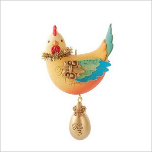 2013 Twelve Days of Christmas 3rd Three French Hens Hallmark Keepsake Ornament QX9085