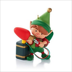 2013 North Pole Tree Trimmers 1st Hallmark Keepsake Ornament QX9202