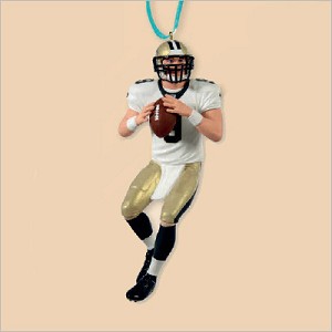 2013 Football Legends 19th New Orleans Saints Drew Brees Hallmark Keepsake Ornament QX9215