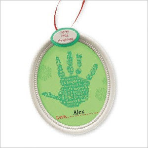 2013 Merry Little Christmas Handprint Kit Hallmark Keepsake Ornament QXG1000