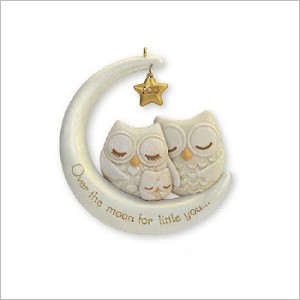 2013 New Parents Owl Family Hallmark Keepsake Ornament QXG1315