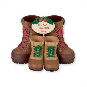 2013 Like Dad, Like Son Boots Hallmark Keepsake Ornament QXG1322
