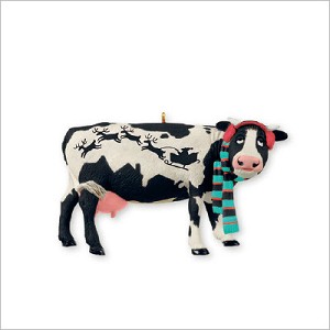 2013 Mooey Christmas Cow Hallmark Keepsake Ornament QXG1615