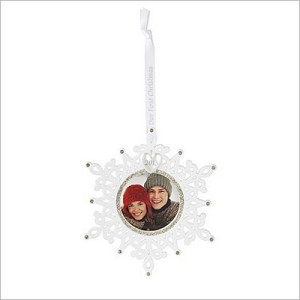 2013 Our First Christmas Together Photo Holder Hallmark Keepsake Ornament QXG1872
