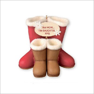 2013 Like Mom, Like Daughter Boots Hallmark Keepsake Ornament QXG1952