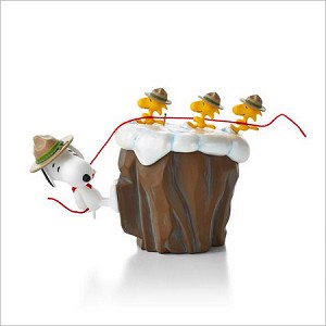 2013 Peanuts Beagle Scouts Rock Hallmark Keepsake Ornament QXI2175