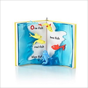2013 Dr. Seuss One Fish Two Fish Hallmark Keepsake Ornament QXI2192